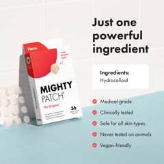 Mighty Patch™ from Hero Cosmetics - Hydrocolloid Acne Pimple Patch for Covering Zits and Blemishes