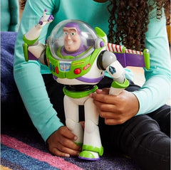 Disney Store Official Buzz Lightyear Interactive Talking Action Figure from Toy Story, Features 10+