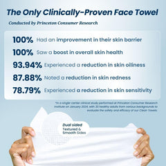 Clean Skin Club Clean Towels XL™, 100% USDA Biobased Face Towel, Disposable Makeup Remover Dry Wipes, Ultra..