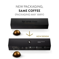 Nespresso Capsules Vertuo, Medium Roast Espresso Coffee, 30-Count Coffee Pods, Brews 2.7oz.