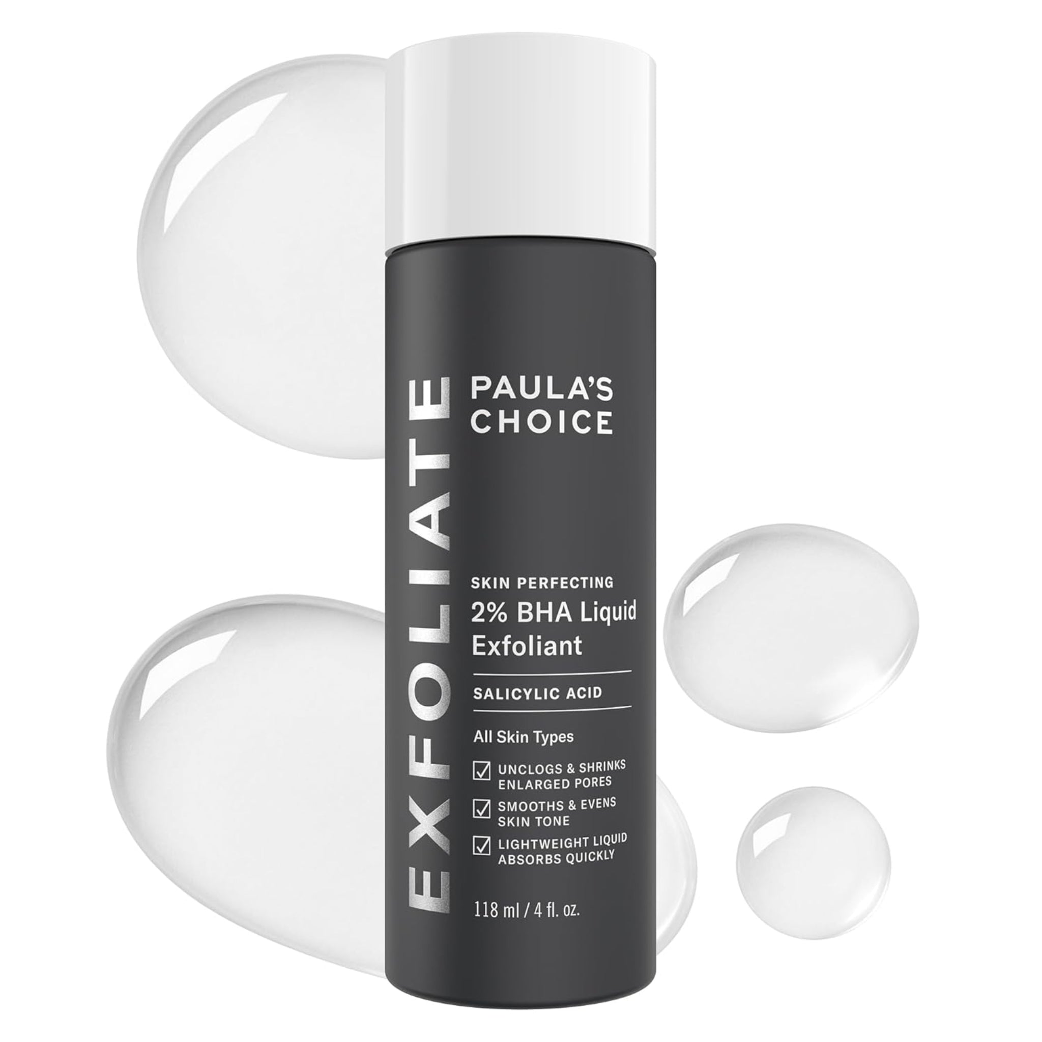 Paula's Choice SKIN PERFECTING 2% BHA Liquid Salicylic Acid Exfoliant-Facial Exfoliant for Enlarged Pores