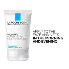 La Roche Posay Toleriane Double Repair Face Moisturize with Ceramide and Niacinamide for All Skin Types, Oil Free, Fragrance Free