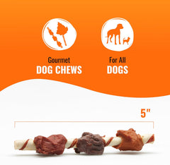 Good ‘n’ Fun Triple Flavor Kabobs Chews for Dogs, 24 Ounces, Made from Beef Hide, Pork Hide