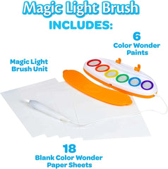 Crayola Color Wonder Magic Light Brush, Mess Free Painting Station for Kids
