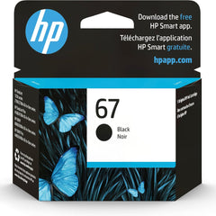 HP 67 Black Ink Cartridge | Works with HP DeskJet 1255, 2700, 4100 Series, HP ENVY 6000, 6400 Series