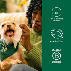 Earth Rated Pet Wipes for Dogs and Cats, Hypoallergenic,  for Paws, Body and Butt, Unscented, 100 Count