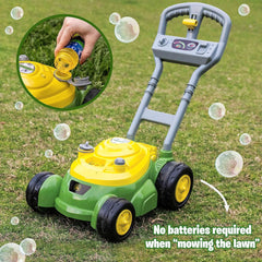 John Deere Bubble Lawn Mower for Toddlers, indoor and Outdoor Gardening Toy